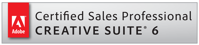 certified sales professional creative suite 6 badge 1