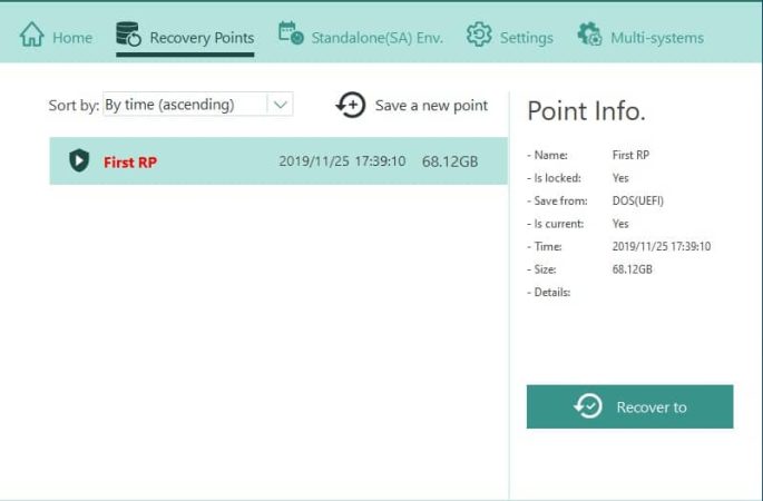 תוכנת_הגנה ונעילת מחשבים בכיתת מחשבים_שחזור_נעילת_מחשבים_בכיתה_מסך_בחירת_נקודת_שחזור_למחשב_SysReturn