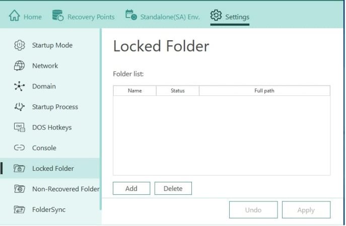 תוכנת_הגנה ונעילת מחשבים בכיתת מחשבים_תוכנת_שחזור_נעילת_מחשבים_בכיתה_מסך_בחירת_תיקיות_מוגנות_בסיסמה_SysReturn
